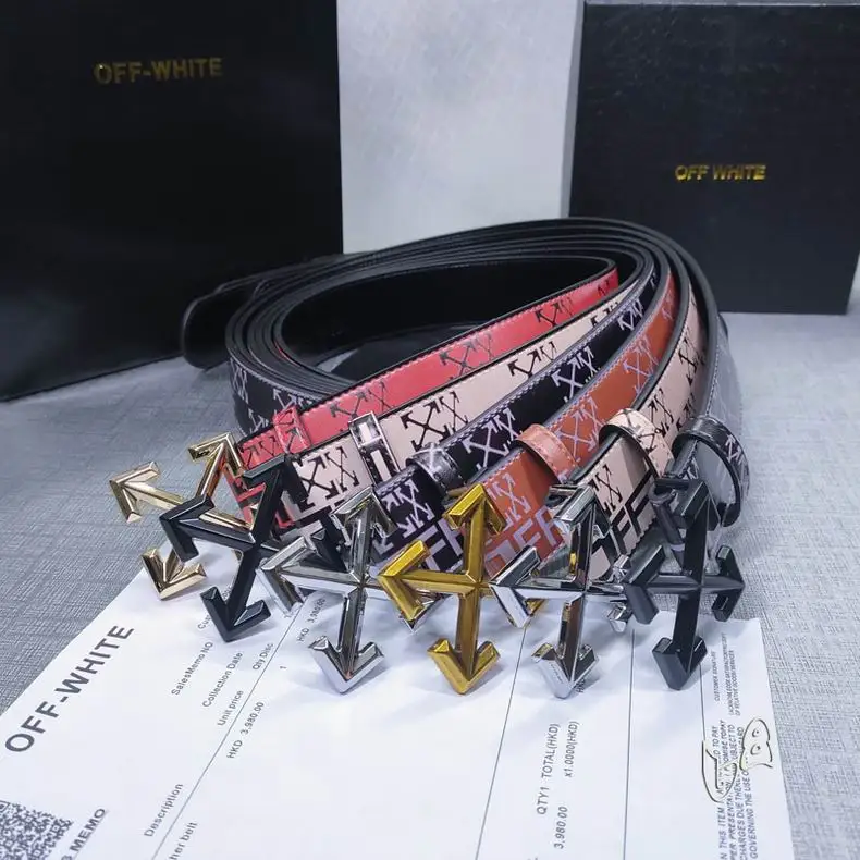 Off White belt 38mmX80-125cm lb082801